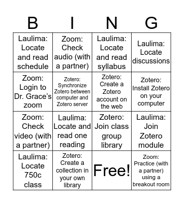 TechCheck for LTEC 750c Bingo Card