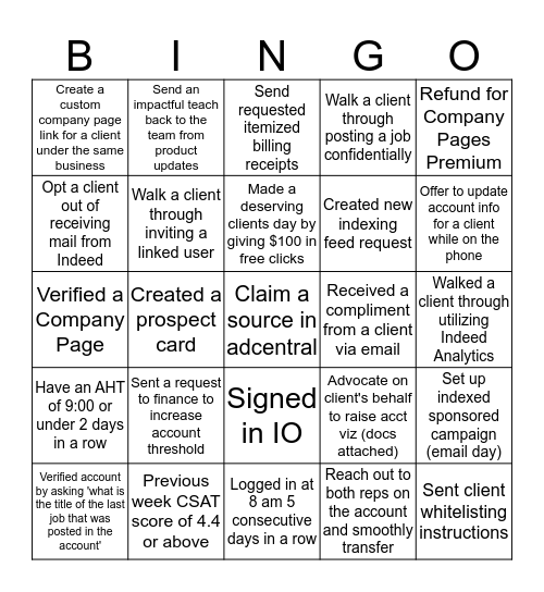 Team Steve Bingo  Bingo Card