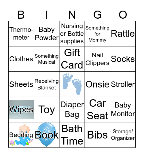 It's A Boy  Bingo Card