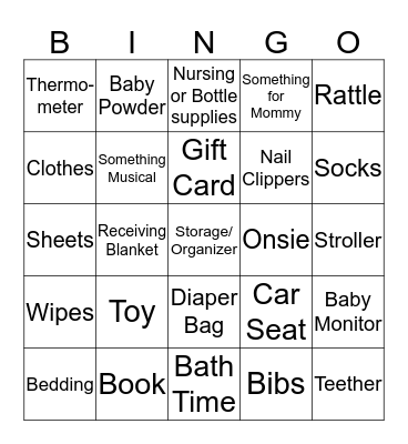 It's A Boy !!!! Bingo Card