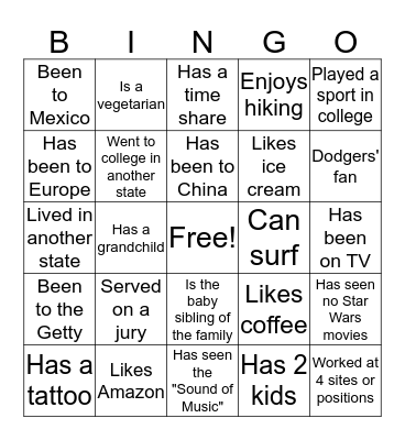 Violette Teacher Bingo Card