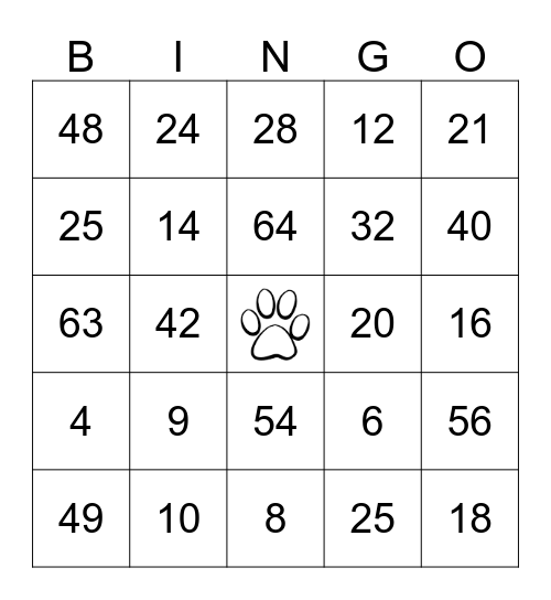 BINGO Card