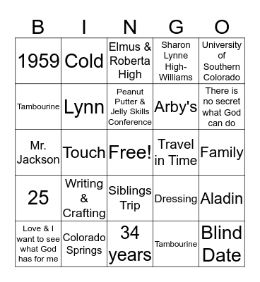 Happy Birthday Sharon! Bingo Card