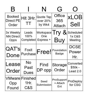 DELL BINGO  Bingo Card