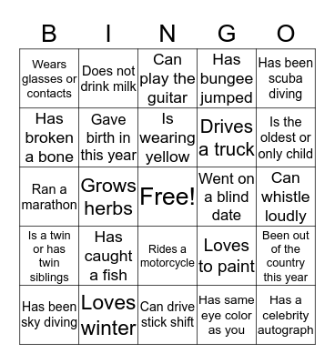 Getting to know St. Anthony Bingo Card