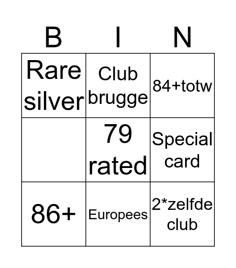Pacybits Bingo Card