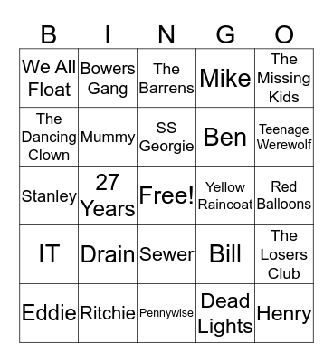 U Bingo Card