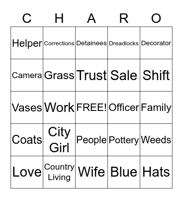 CHARMAINE'S BIRTHDAY BINGO Card