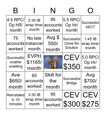 EVPH BINGO Card