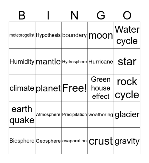 Bingo Card