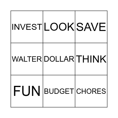 Walter The Vault Bingo Card