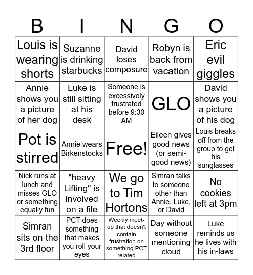 Information Privacy and Security BINGO Card