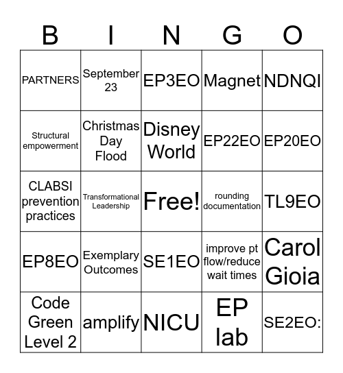 LMC Magnet Ambassadors Bingo Card
