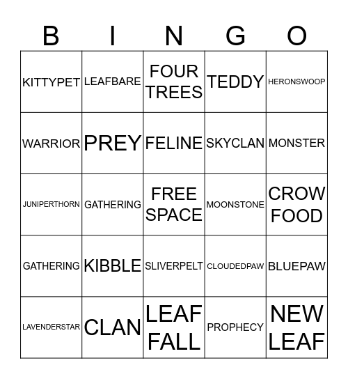 SKYCLAN BINGO Card