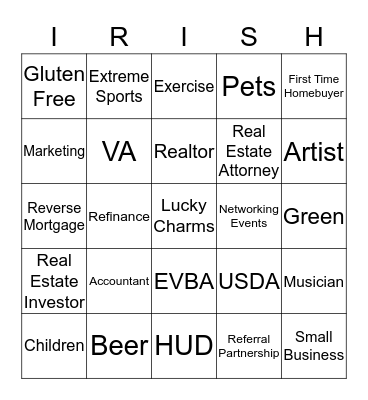 Summit Mortgage EVBA Bingo Card