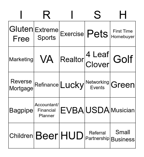 Summit Mortgage EVBA Bingo Card