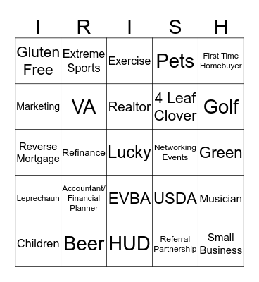 Summit Mortgage EVBA Bingo Card