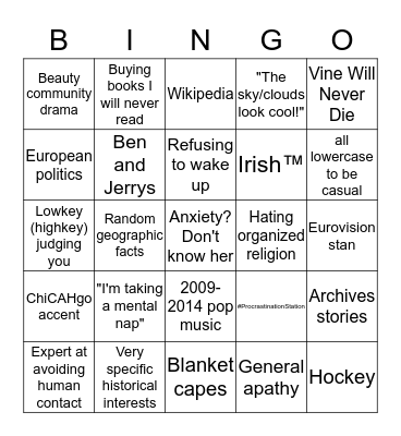 Maggie Bingo Card