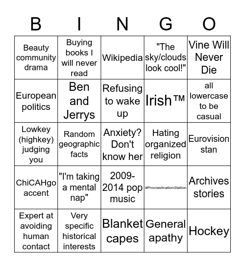 Maggie Bingo Card