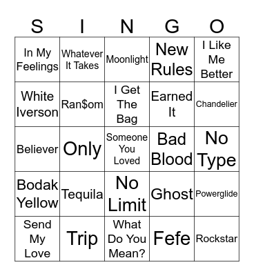Round 3 Bingo Card