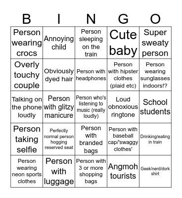 geog aa Bingo Card