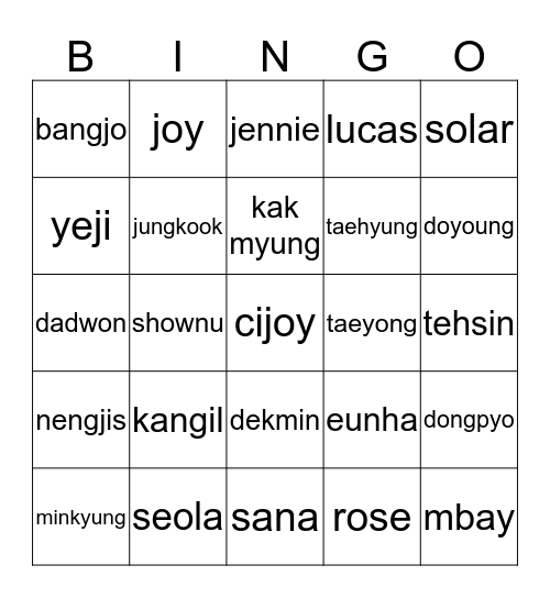 ENAJUNE97 Bingo Card