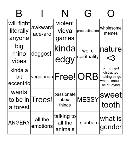 Rook Bingo Card