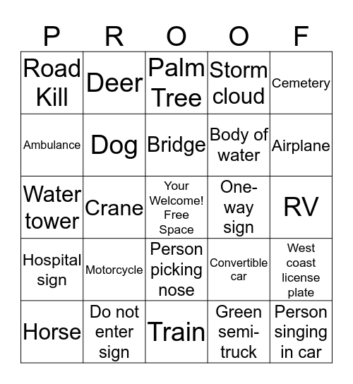 Road Trip Bingo - Atlanta United Bingo Card