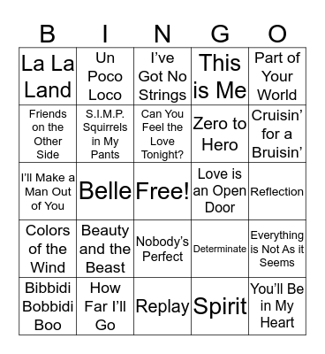 Bulls Nite Out Bingo Card