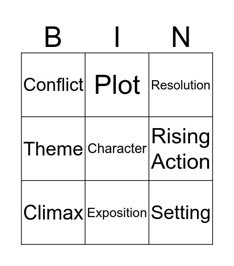 What Makes a Good Story Bingo Card