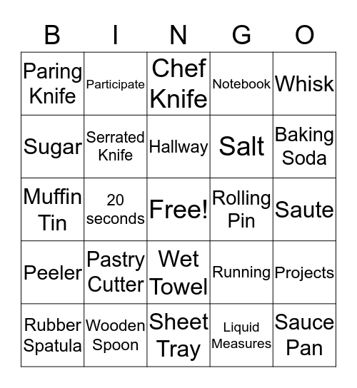 Mr. Correa Bingo Week 1 Bingo Card