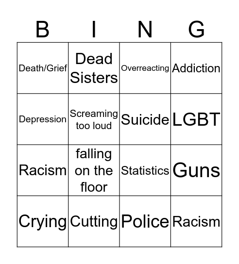 DI Bingo Card