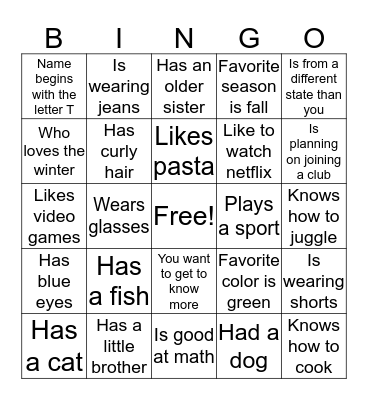 Bingo Card
