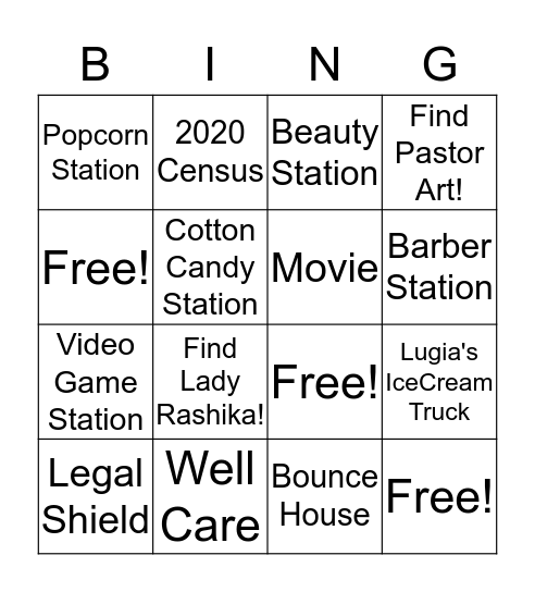 Take The Journey  Bingo Card