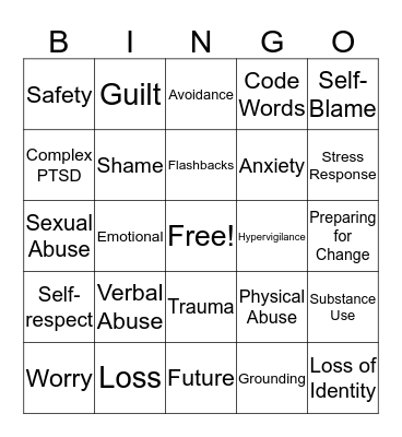 Empowerment BINGO Card