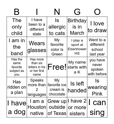 Bingo Card
