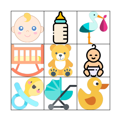 Tiny Treasures Baby Bingo Card