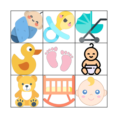 Tiny Treasures Baby Bingo Card