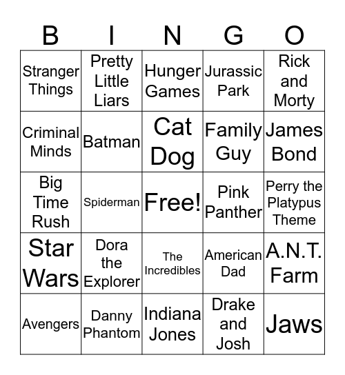 Bulls Nite Out  Bingo Card