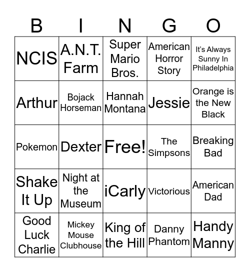 Bulls Nite Out  Bingo Card