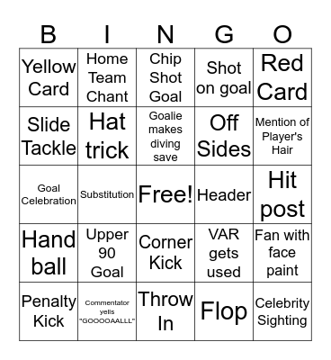 La Liga Bingo Card