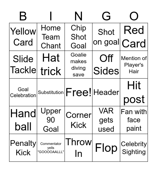La Liga Bingo Card