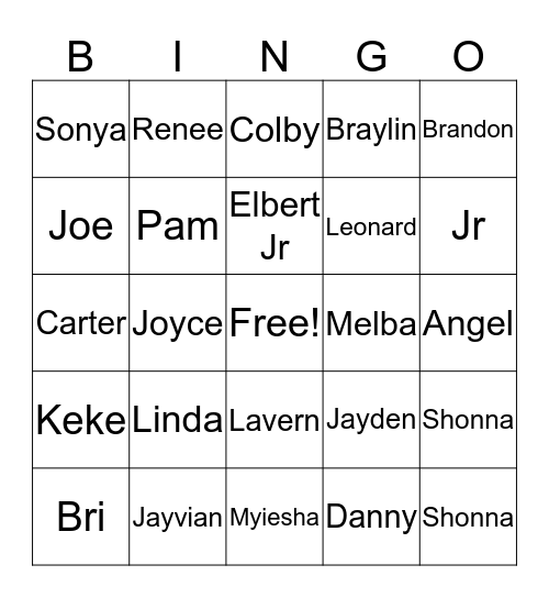 Bobbie Drunk Bingo  Bingo Card