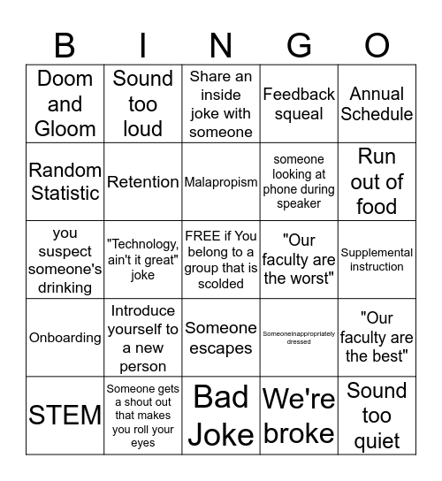 WVC Launch Day! Bingo Card