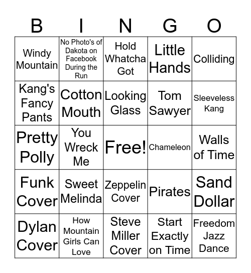 Gouda Time 4 Sure 8.22.19 2pm Bingo Card