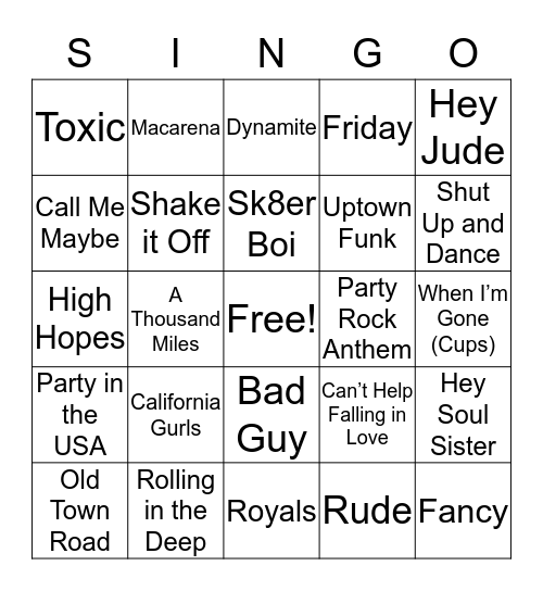 Bingo Card