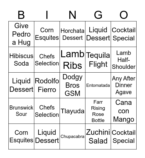 MesaMesa Ding Dong Bingo Card