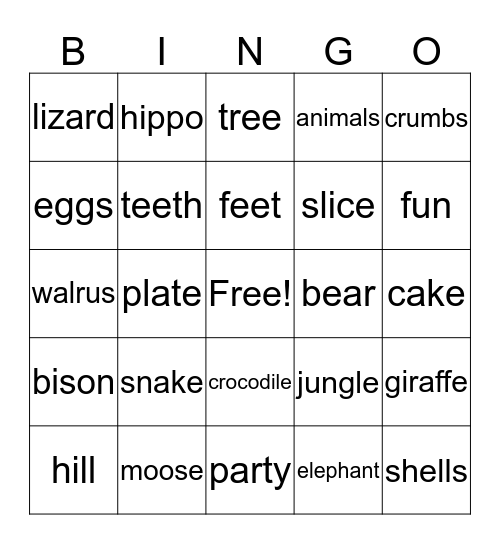 Find Me Bingo Card