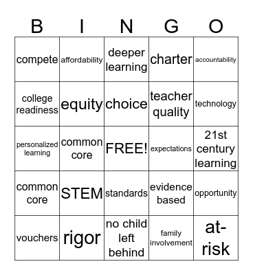 Debate Bingo! Bingo Card