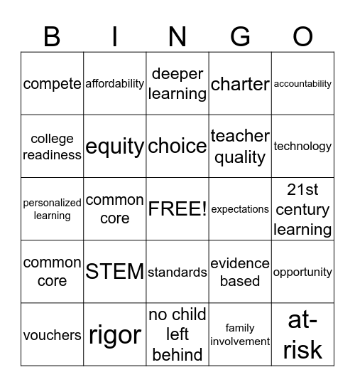 Debate Bingo! Bingo Card